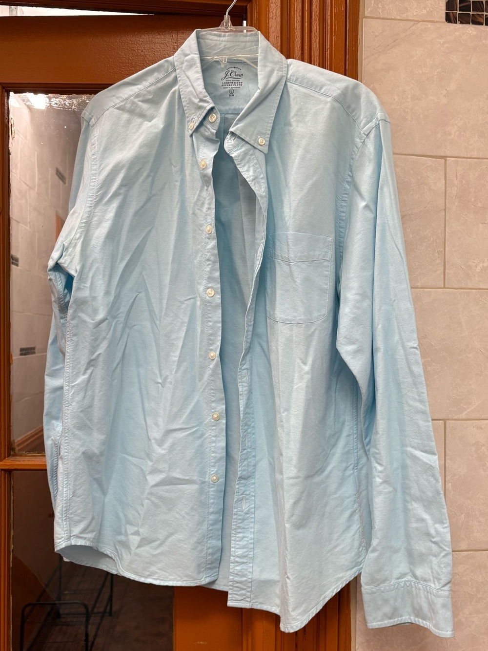 J. Crew Light Blue Button-Down Oxford Shirt